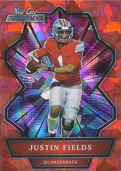 2021 Wild Card Alumination - Red Holo-Lux Crystal Paper #ABC-2 Justin Fields Front