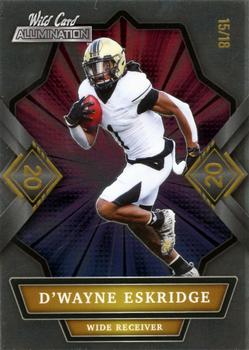 2021 Wild Card Alumination - 20 Stripe Red Foil #ABC-67 D'Wayne Eskridge Front