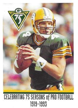 1993 Green Bay Packers Police - Independent Insurance Agents of Waukesha County #9 Brett Favre Front