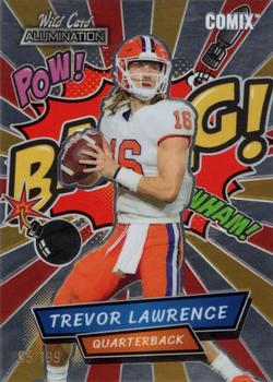 2021 Wild Card Alumination - Comix Red/Orange #AC-1 Trevor Lawrence Front