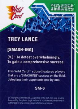 2021 Wild Card Alumination - Smashing Blue #SM-6 Trey Lance Back