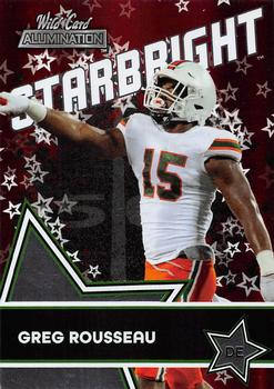 2021 Wild Card Alumination - Starbright Red #SB-25 Greg Rousseau Front