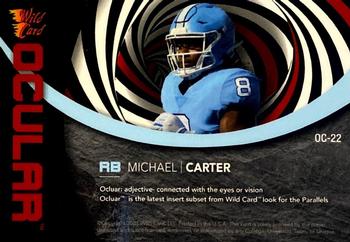 2021 Wild Card Alumination - Ocular Single Swirl Red #OC-22 Michael Carter Back
