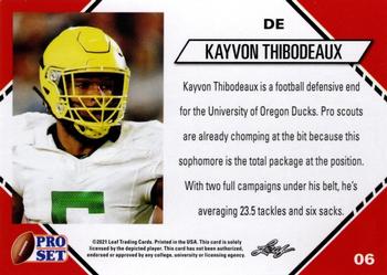 2021 Pro Set College Football - Gold #06 Kayvon Thibodeaux Back