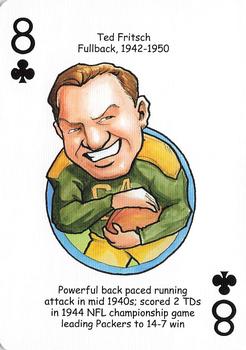 2021 Hero Decks Green Bay Packers Football Heroes Playing Cards #8♣ Ted Fritsch Front