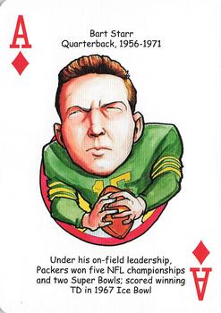 2021 Hero Decks Green Bay Packers Football Heroes Playing Cards #A♦ Bart Starr Front