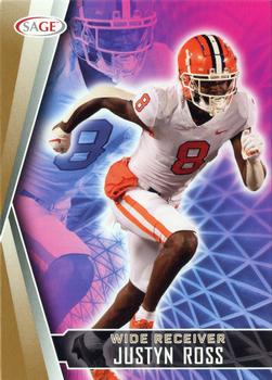 2022 SAGE - Gold #139 Justyn Ross Front
