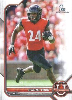 2021-22 Bowman University #71 Jerome Ford Front