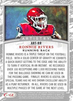 2022 SAGE - Artistry Gold #ART-RR Ronnie Rivers Back