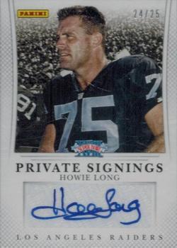 2013 Panini Super Bowl XLVII Private Signings #HL Howie Long Front
