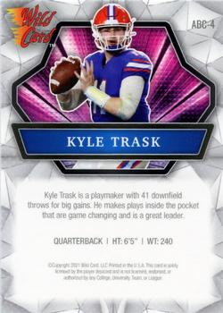 2021 Wild Card Alumination - Silver Holo-Lux Sparkles Paper #ABC-4 Kyle Trask Back