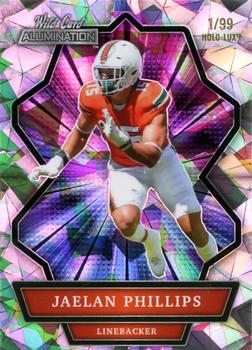 2021 Wild Card Alumination - Silver Crystal Holo Paper #ABC-55 Jaelan Phillips Front