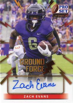 2021 Pro Set Power - Ground Force Autographs #GF-ZE1 Zach Evans Front