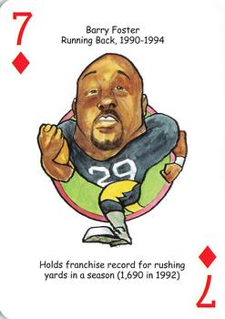 2011 Hero Decks Pittsburgh Steelers Football Heroes Playing Cards #7♦ Barry Foster Front