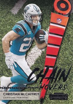 2021 Panini Contenders - Chain Movers #CM-CMC Christian McCaffrey Front