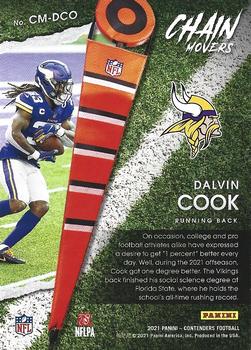 2021 Panini Contenders - Chain Movers #CM-DCO Dalvin Cook Back