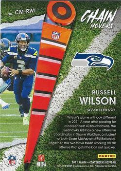 2021 Panini Contenders - Chain Movers #CM-RWI Russell Wilson Back