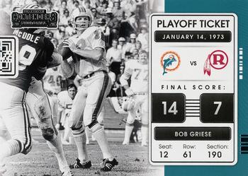 2021 Panini Contenders - Playoff Tickets #PLT-BGR Bob Griese Front