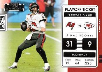 2021 Panini Contenders - Playoff Tickets #PLT-TOB Tom Brady Front