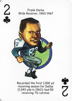 2006 Hero Decks Dallas Cowboys Football Heroes Playing Cards #2♣ Frank Clarke Front