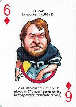 2006 Hero Decks Dallas Cowboys Football Heroes Playing Cards #6♦ D.D. Lewis Front