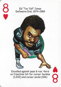 2006 Hero Decks Dallas Cowboys Football Heroes Playing Cards #8♥ Ed 