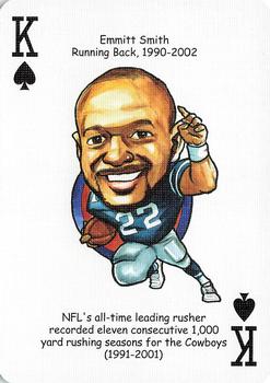 2006 Hero Decks Dallas Cowboys Football Heroes Playing Cards #K♠ Emmitt Smith Front