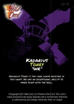 2021 Wild Card Alumination - Light Show Purple #LS-19 Kadarius Toney Back