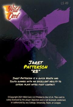 2021 Wild Card Alumination - Light Show Purple #LS-49 Jaret Patterson Back