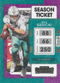 2021 Panini Contenders - Stardust Ticket #62 Mike Gesicki Front