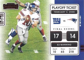 2021 Panini Contenders - Playoff Tickets Ruby #PLT-ELI Eli Manning Front