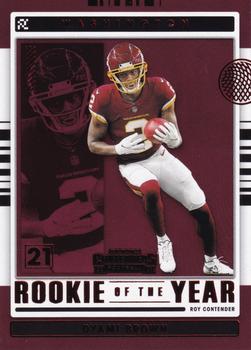 2021 Panini Contenders - Rookie of the Year Contenders Ruby #ROY-DBRO Dyami Brown Front