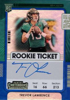 2021 Panini Contenders - Reverse Ticket #101 Trevor Lawrence Front
