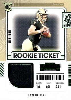 2021 Panini Contenders - Rookie Ticket Swatches #RTS-IBO Ian Book Front