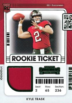 2021 Panini Contenders - Rookie Ticket Swatches #RTS-KTR Kyle Trask Front