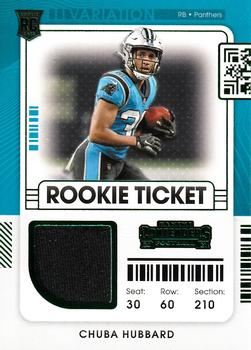 2021 Panini Contenders - Rookie Ticket Swatches Variation #RSV-CHUB Chuba Hubbard Front