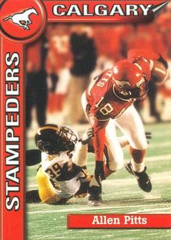 2000 Calgary Stampeders #NNO Allen Pitts Front
