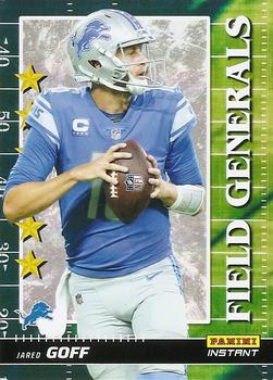 2021 Panini Instant Field Generals #FG11 Jared Goff Front