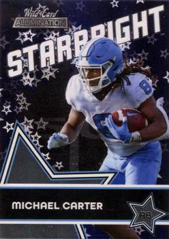 2021 Wild Card Alumination - Starbright Blue #SB-40 Michael Carter Front