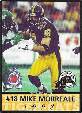 1998 Hamilton Tiger-Cats Police #NNO Mike Morreale Front