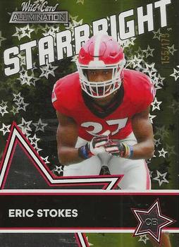 2021 Wild Card Alumination - Starbright Gold #SB-27 Eric Stokes Front