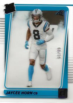 2021 Clearly Donruss - Blue #93 Jaycee Horn Front