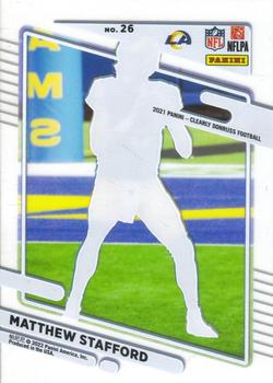 2021 Clearly Donruss - Gold #26 Matthew Stafford Back