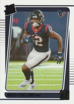 2021 Clearly Donruss - Purple #80 Nico Collins Front