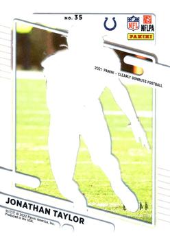 2021 Clearly Donruss - Red #35 Jonathan Taylor Back