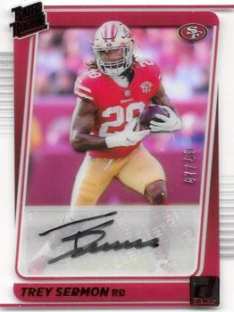 2021 Clearly Donruss - Clearly Rated Rookie Autographs Red #79 Trey Sermon Front