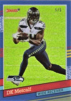 2021 Clearly Donruss - Clearly Retro 1991 Holo Gold #91-8 DK Metcalf Front