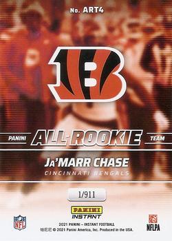2021 Panini Instant All-Rookie Team #ART4 Ja'Marr Chase Back