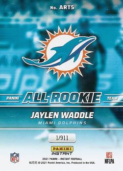 2021 Panini Instant All-Rookie Team #ART5 Jaylen Waddle Back