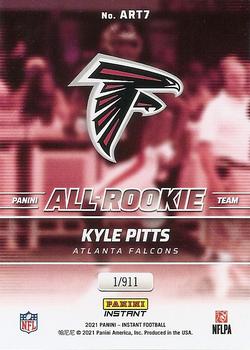 2021 Panini Instant All-Rookie Team #ART7 Kyle Pitts Back